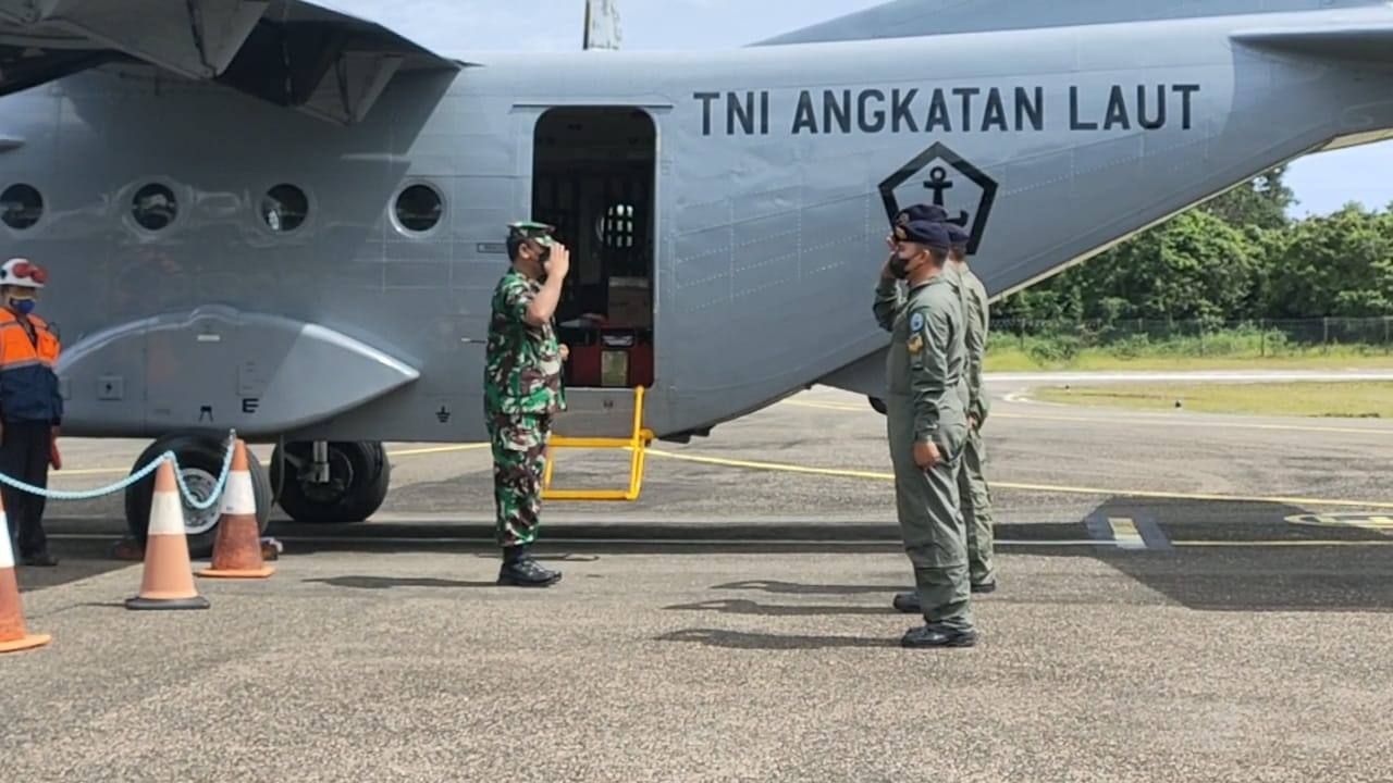Danlantamal Tiba Di Bandara Tanjung Bara Sangatta
