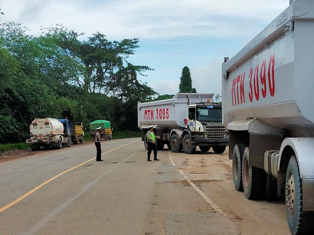 Satlantas dan Satreskoba Polres Kutim Gelar Tes Urin Dadakan Bagi Supir